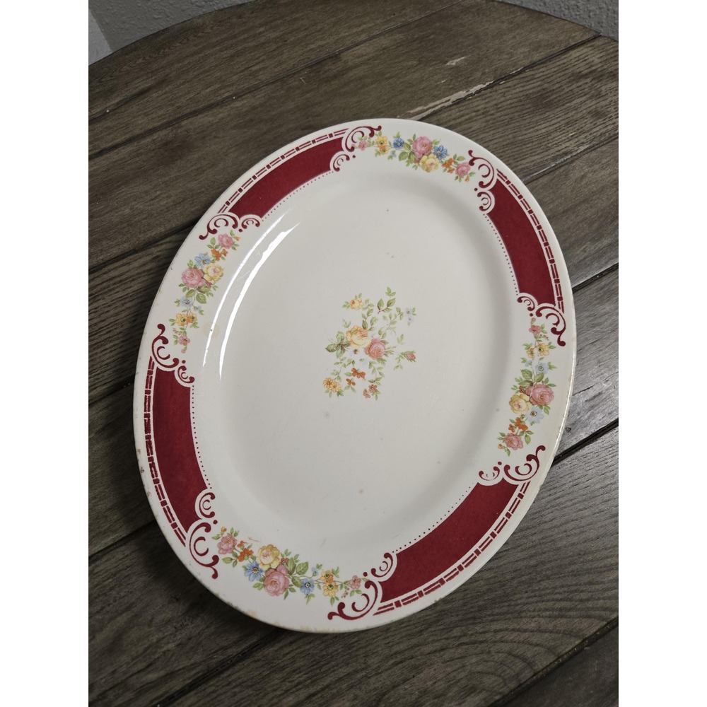 Homer Laughlin Majestic Oval 11.5" Serving Platter L42N6 Victorian Elegant